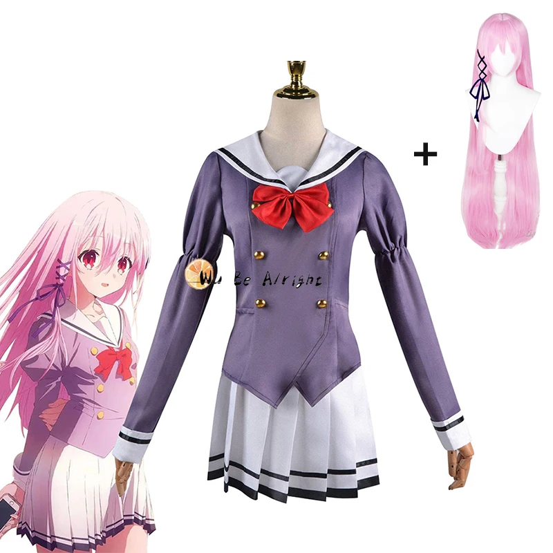 Engajar beijo kisara diabo anime cosplay traje peruca saia preta terno  uniforme da escola secundária roupa de halloween para as meninas femininas  - AliExpress