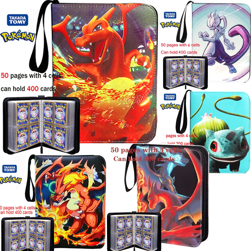 Album di carte Pokemone Album fotografico con cerniera in PU Libro da ...