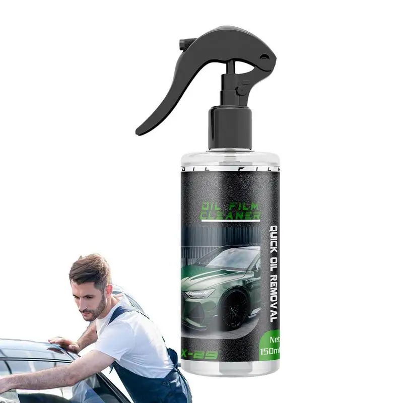 

150ml Car Glass Oil Film Cleaner auto Windshield Stain Degreaser Spray vehicle window film remover solution Windshield clean kit