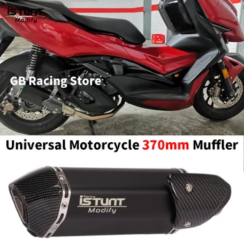 Universal Motorcycle Exhaust 370mm Silencer Modiifed Muffler Removable DB Killer Espace Moto For R15 V3 CM300 500 ZT310 310M