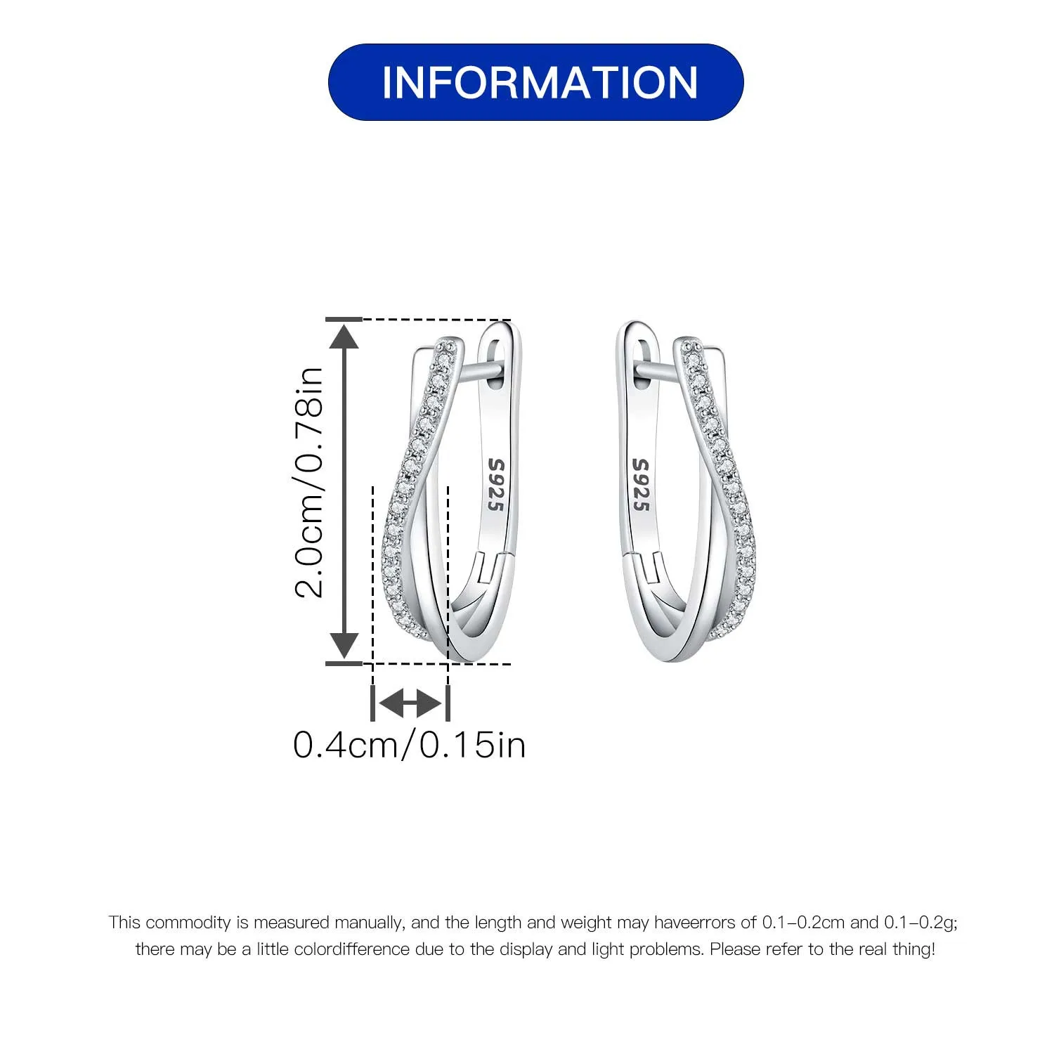 Silver Earrings 925 Sterling Silver Star Twisted Line Earrings Jewelry Versatile Hoop Earrings For Women Jewelry Fine Birthday Party Gifts