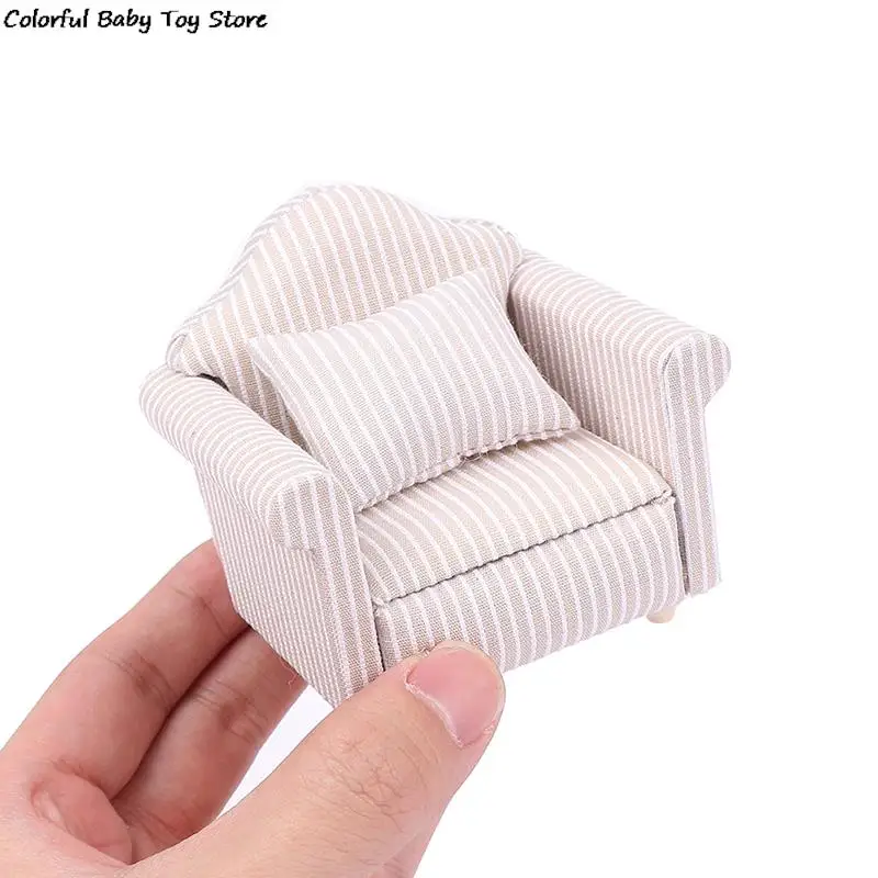 

1:12 мини мебель диван с подушкой для кукольного домика дети ролевые игры DIY Декор