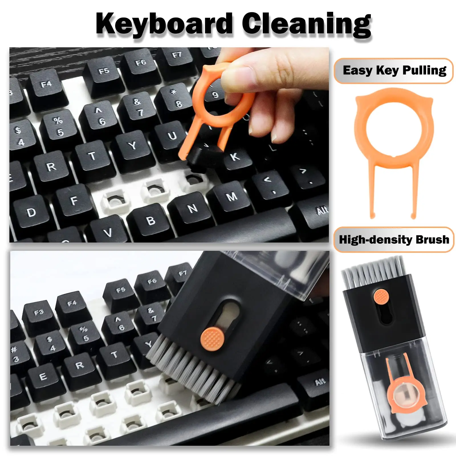 10 in 1 Keyboard Cleaning Brush Kit Earphone Cleaning Pen for Airpod 1 2 3 Cleaning Tool for Computer/MacBook/iPad/Camera 2
