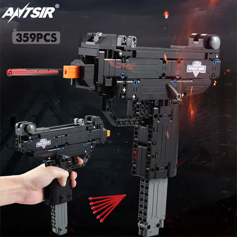 

MK23 Пистолет Desert Eagle Пистолет Сигнальный Пистолет Tech строительные блоки город военный кирпич стрельба обучающие игрушки для детей