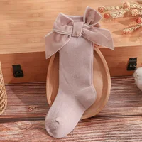 Socks Baby Accessories Newborn Boys Girl Autumn Winter Kids Toddler High Knee Bow Socks Children Spanish Style Cotton Stockings 6