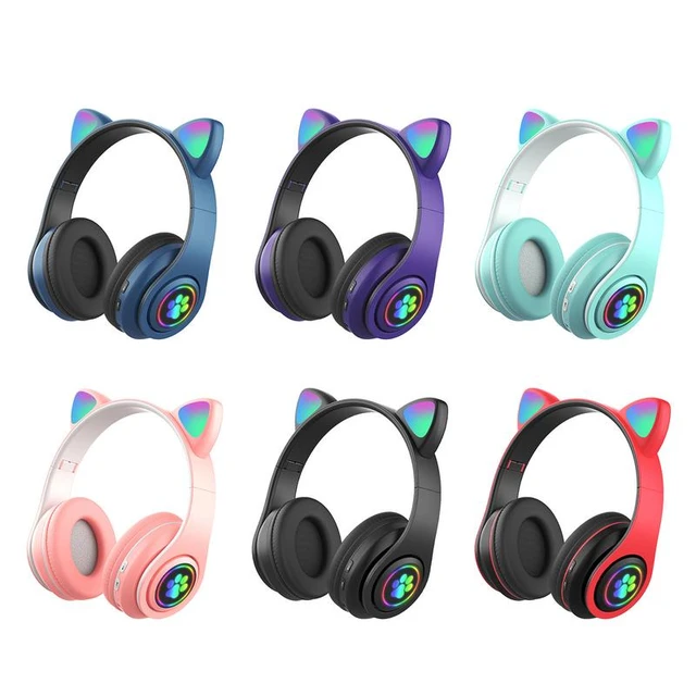 Auriculares Audifonos Para Niños Con Microfono Orejas Bluetooth Varios  Colores