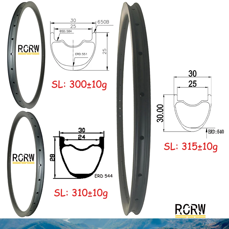 650b carbon rim