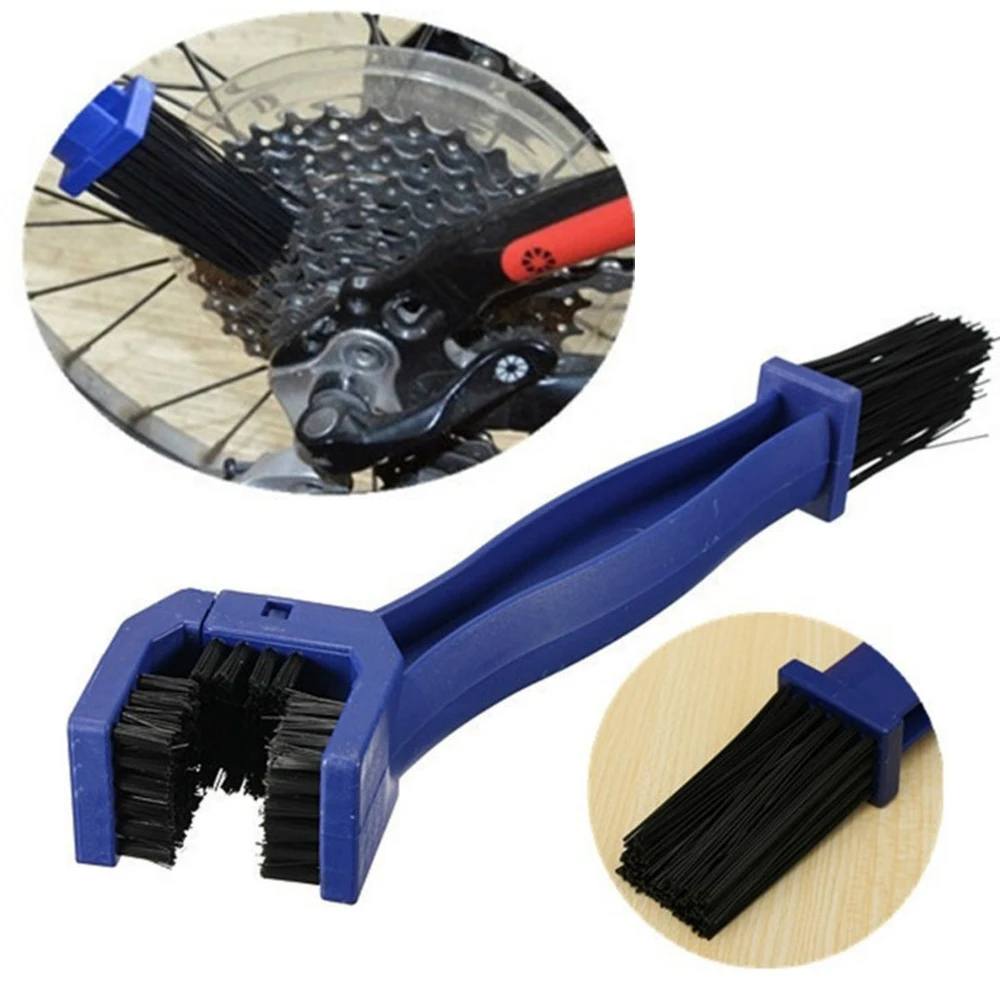 1Pcs Portable Motorcycle Car Bicycle Gear Chain Maintenance Cleaner Dirt Brush Cleaning Tool Outdoor Scrubber Tool for Road Care