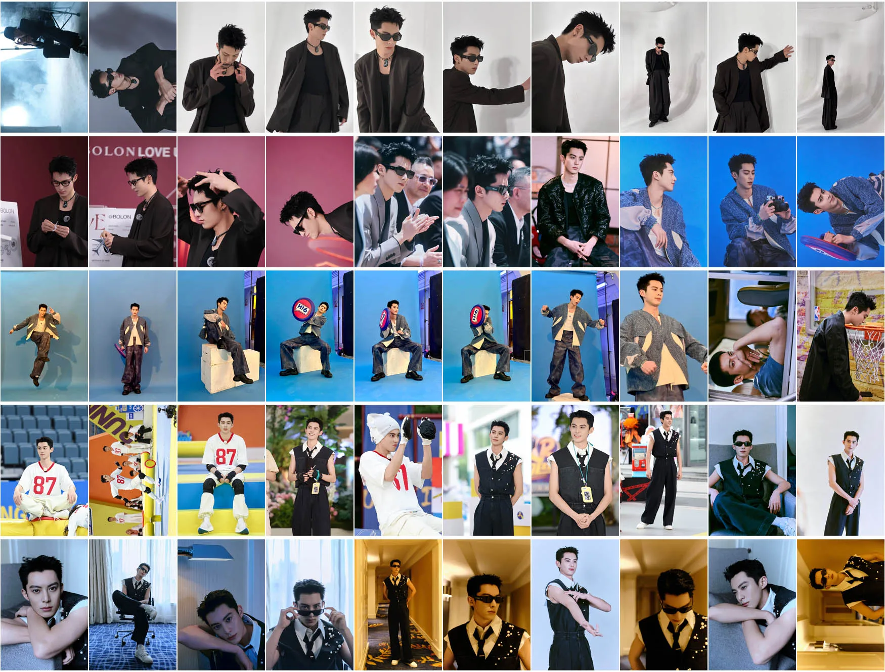 Dylan Wang Hedi DongFang Qingcang Shi Yan 드라마 스틸즈 플러스, 모던 원피스 업 포토북 미니 카드 스티커, 로모 지갑 카드, 50 개