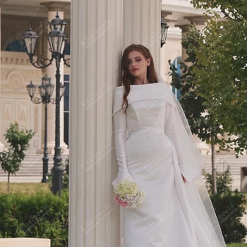 Abiti da sposa moderni, semplici e modesti, abiti da sposa musulmani per feste formali, eleganti e affascinanti, vestiti da sposa personalizzati.
