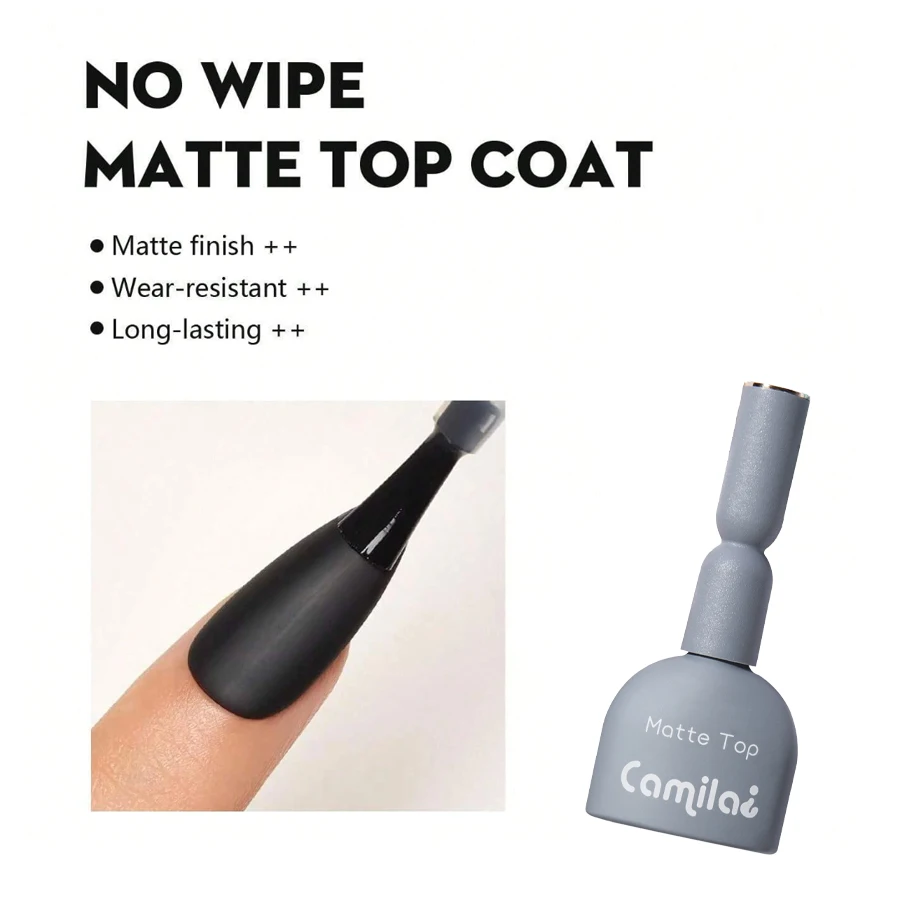 High quality Camila 16ml 14g 6pcs/box top coat base coat matte top rubber base uv gel nail polish for women gifts 6