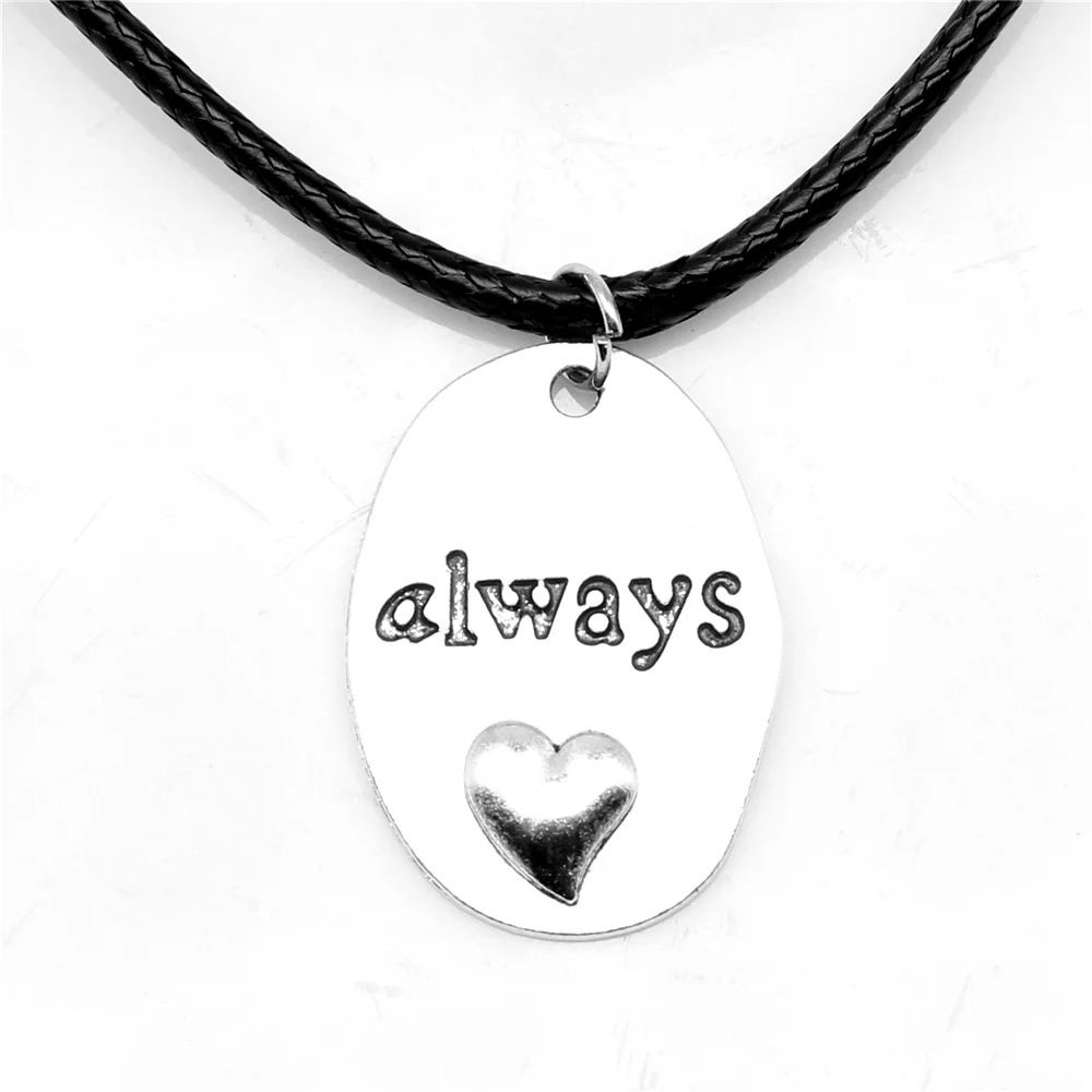 

1 Piece Oval Word Sign ALWAYS Vintage Necklace Jewels For Crafts 18x24mm