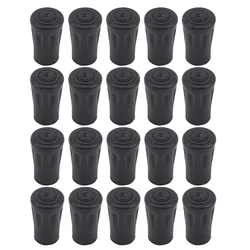 Nordic Walking Pole Rubber Tip Protectors - Set of 10 Durable Replacement Buffer Pads (20pcs)