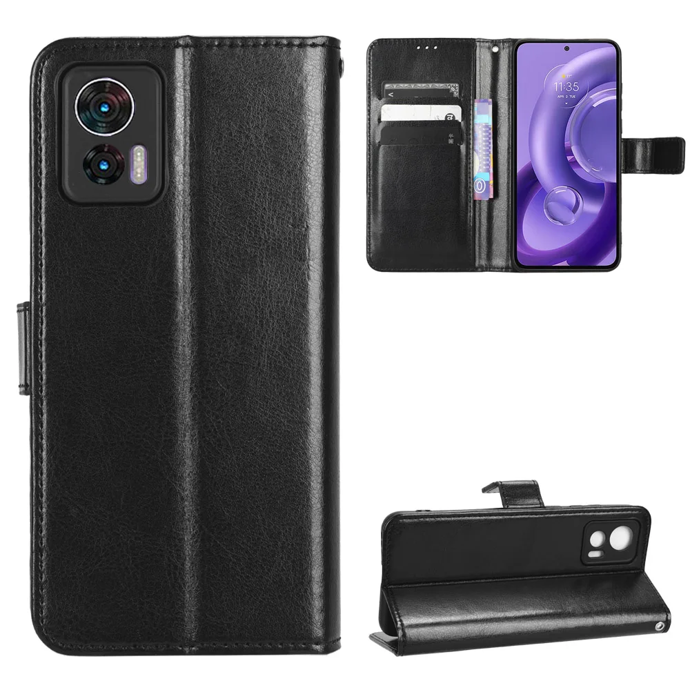 Portafoglio Moda Custodia In Pelle Pu Per Motorola Moto Edge 30 Neo/Moto Edge 30 Lite/Moto Edge 30 Pro Flip Guscio Protettivo
