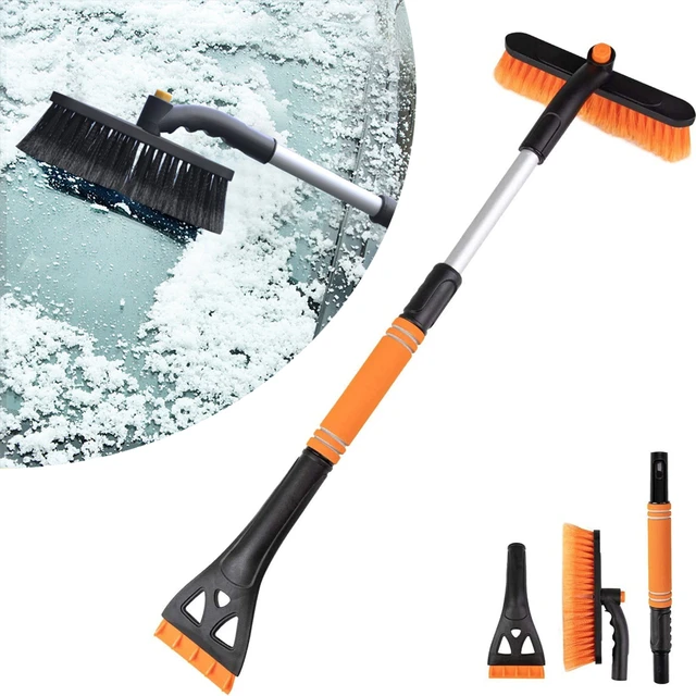 Snow Removal Shovel Ice Scraper Car Cleaning Brush Extendable Auto Windshield  Snow Shovel Brush Winter Ice Scraper Removal Tools - AliExpress