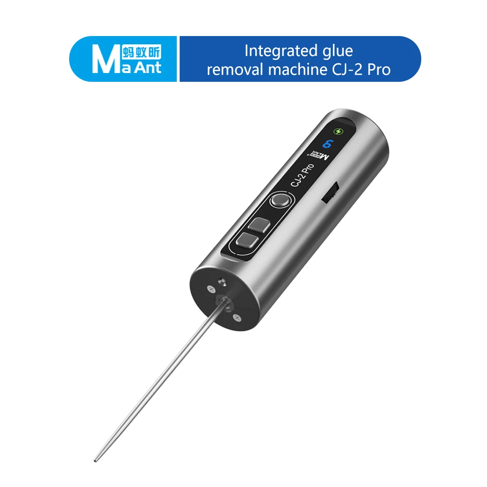 MaAnt CJ-2 Pro 전기 OCA 접착제 제거 도구(먼지 빛 9 조절 가능, 휴대폰 LCD 터치 스크린 청소에 적합)