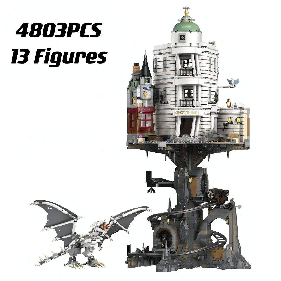 76417 шт., Детский конструктор «дракон», 4803