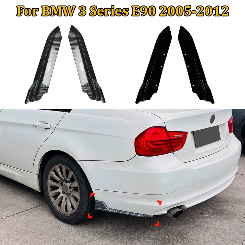 

Car Rear Bumper Strip Lip Spoiler Diffuser Splitter For BMW 3 Series E90 2005-2012 Scratch Protector Angle Side Skirt Extension