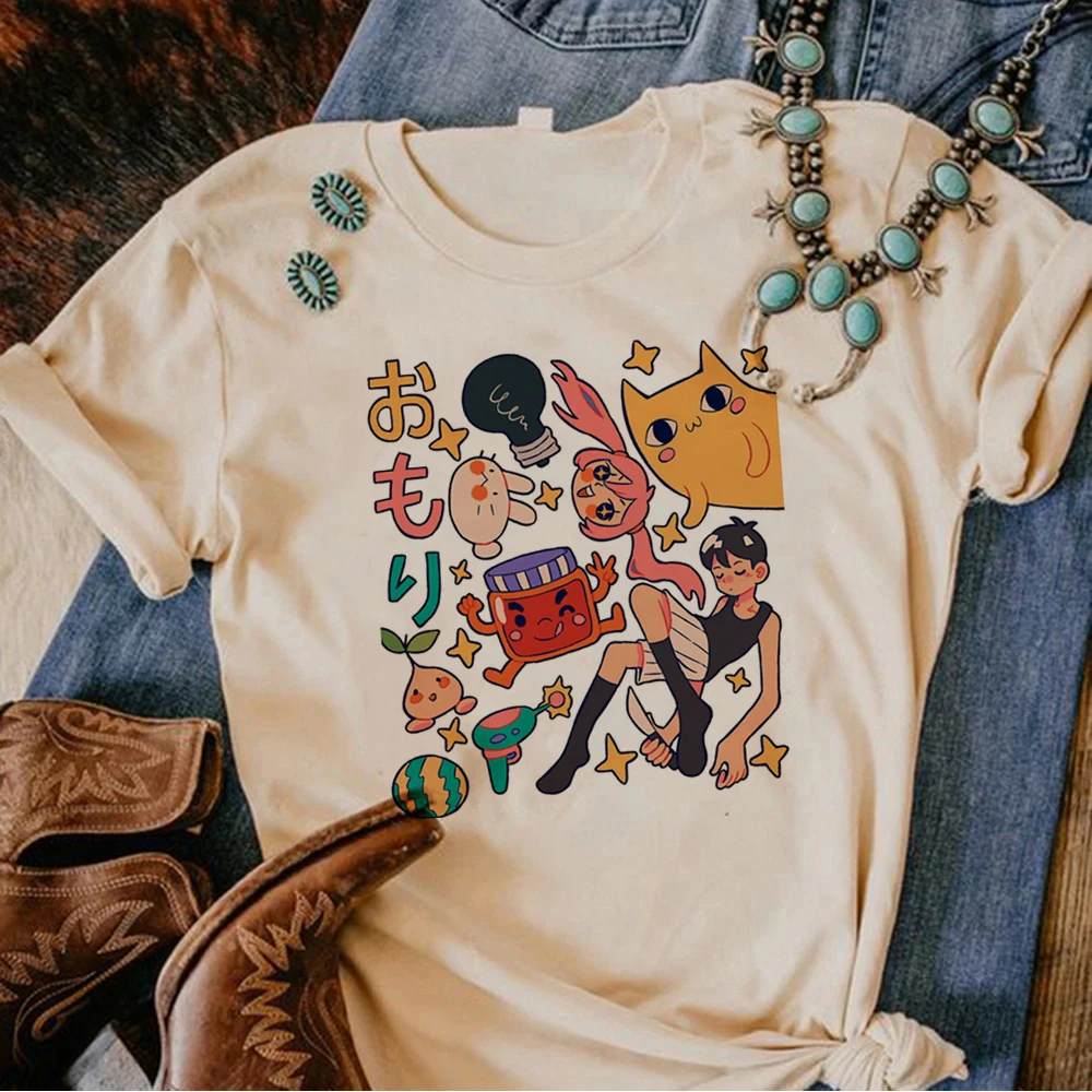 

Omori tshirt women streetwear Japanese Y2K t-shirts female manga graphic comic clothes