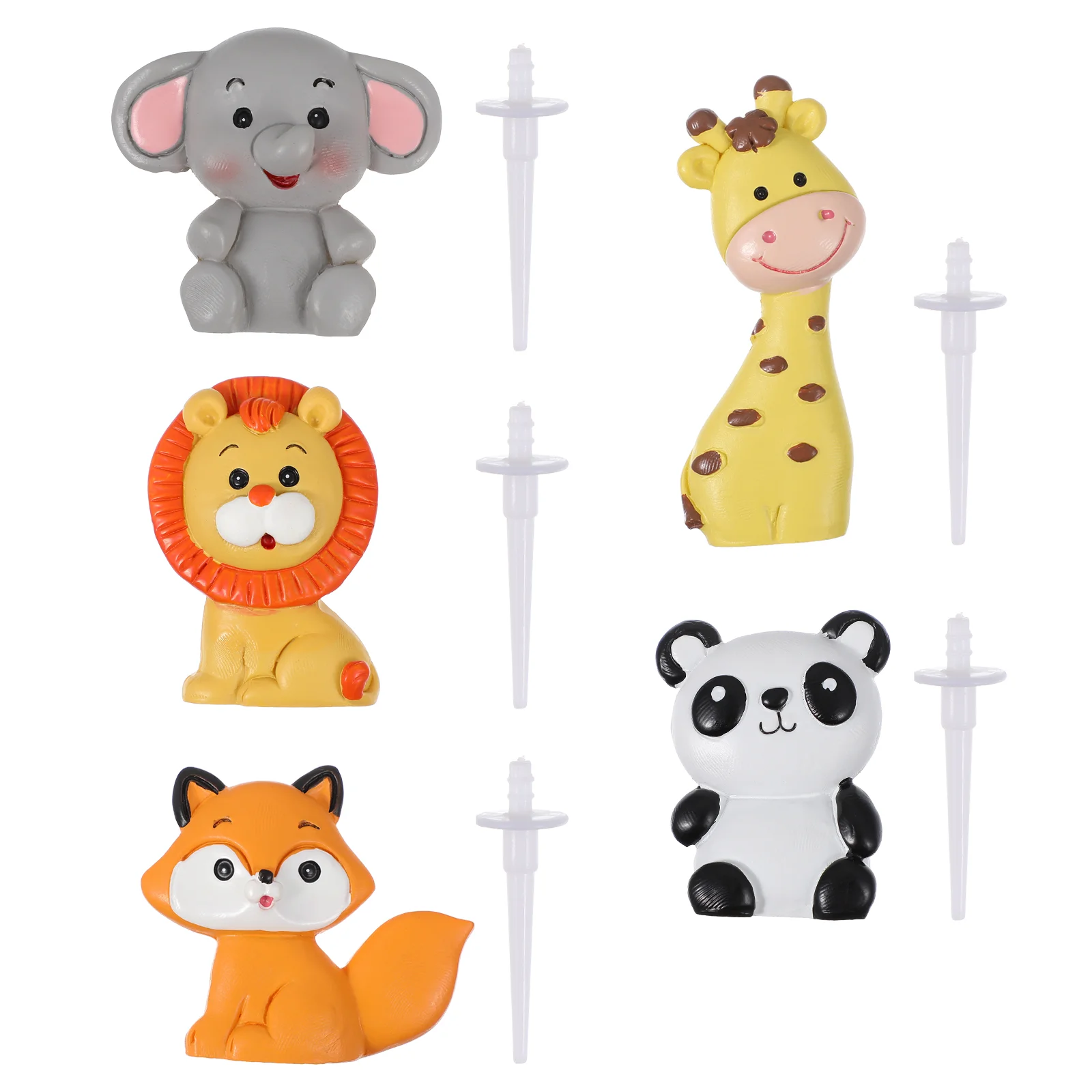 

Rabbit Baby Boy Happy Birthday Decorations Animals Figurines Jungle Cake Topper