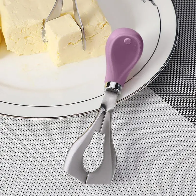 Cheese Slicer Stainless Steel Cheese Butter Cutter Cake Spatula Handheld Slicer Hard Cutter Kitchen Gadgets