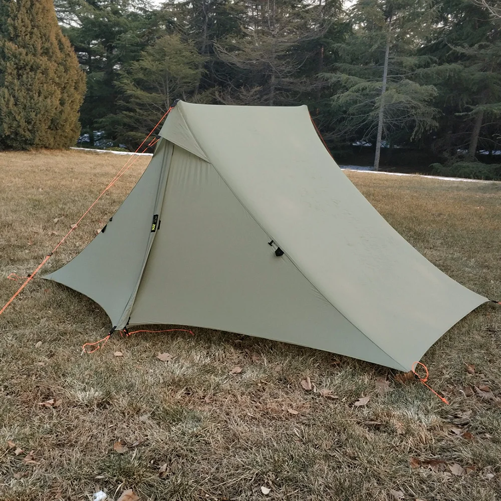 Waterproof  2 Rodless Tent 2 Person Professional 20D Silnylon Tent Oudoor Ultralight Camping Tent 3 4 Season tent