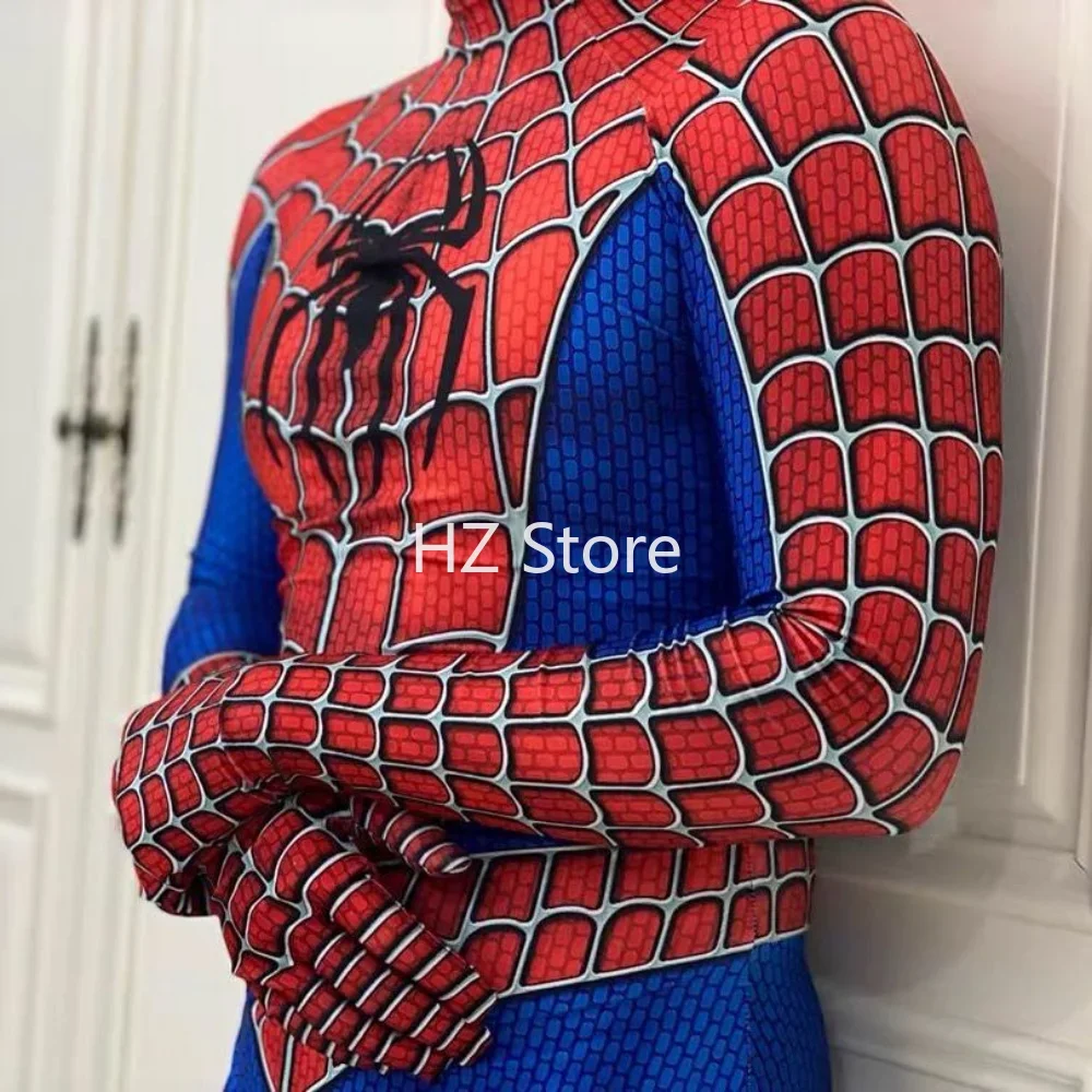 大人のためのスパイダーマンコスチューム,マスク付き