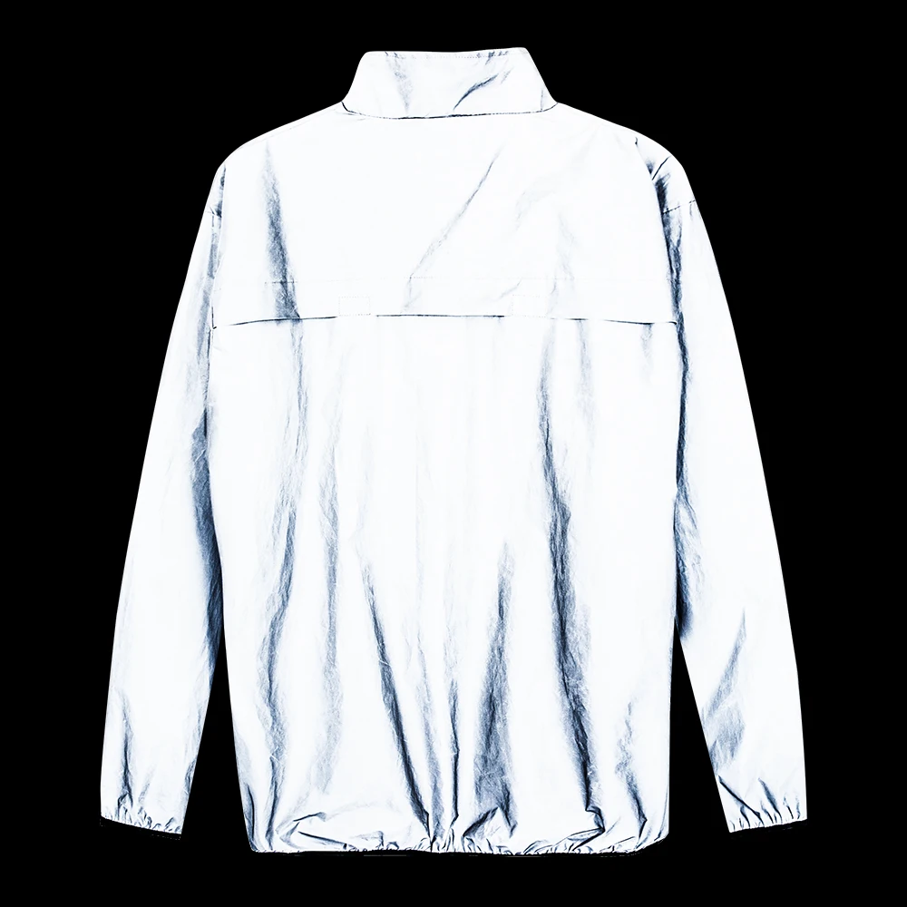 WOSAWE Full Reflective Cycling Jackets Men Coats Spring Autumn Hooded Windbreaker Bike Soft Windproof Waterproof Jacket