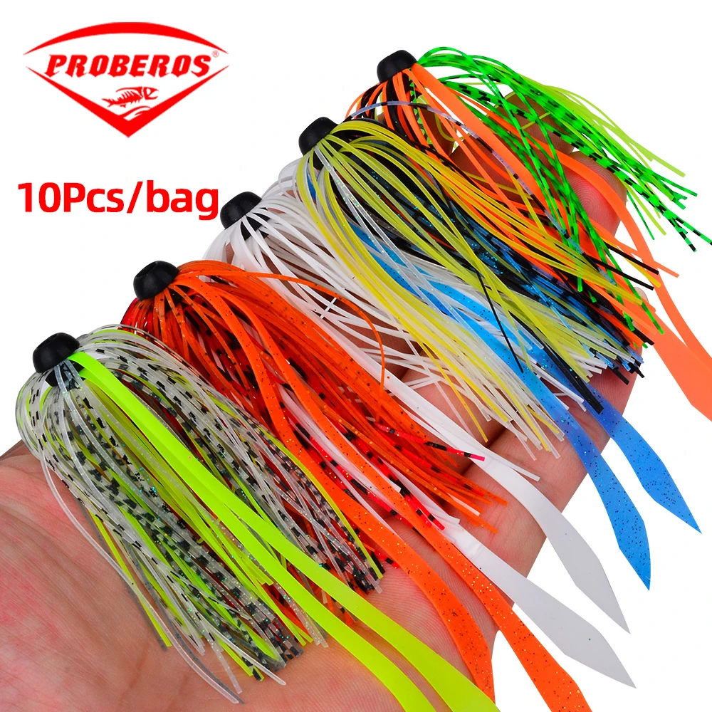 10Pcs 2,2g DIY Zubehör Draht Köder Leistung Jig Kopf Zubehör Angeln Locken Silikon Rock Spinner Verbund Keine haken