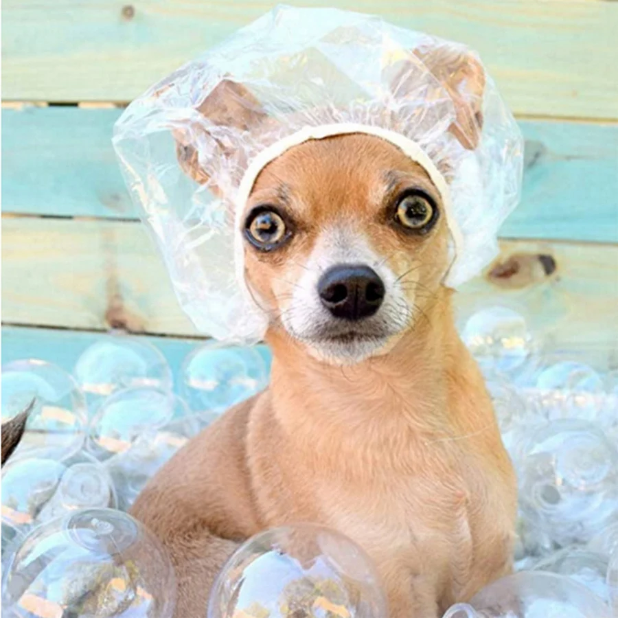 Plastic Disposable Shower Cap Baking Oil Cap Hair Dye Shampoo Shower Strip Hat