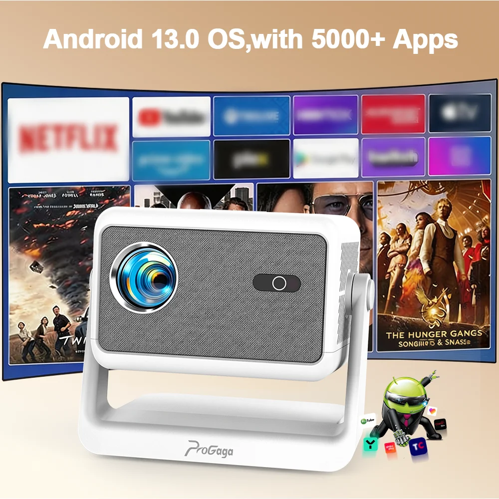 PG370MAX 풀 HD1080P 4K 휴대용 비디오 프로젝터 WIFI 안드로이드 700 ANSI 홈시어터 시네마 PG370 MAX 멀티미디어 빔 프로젝터
