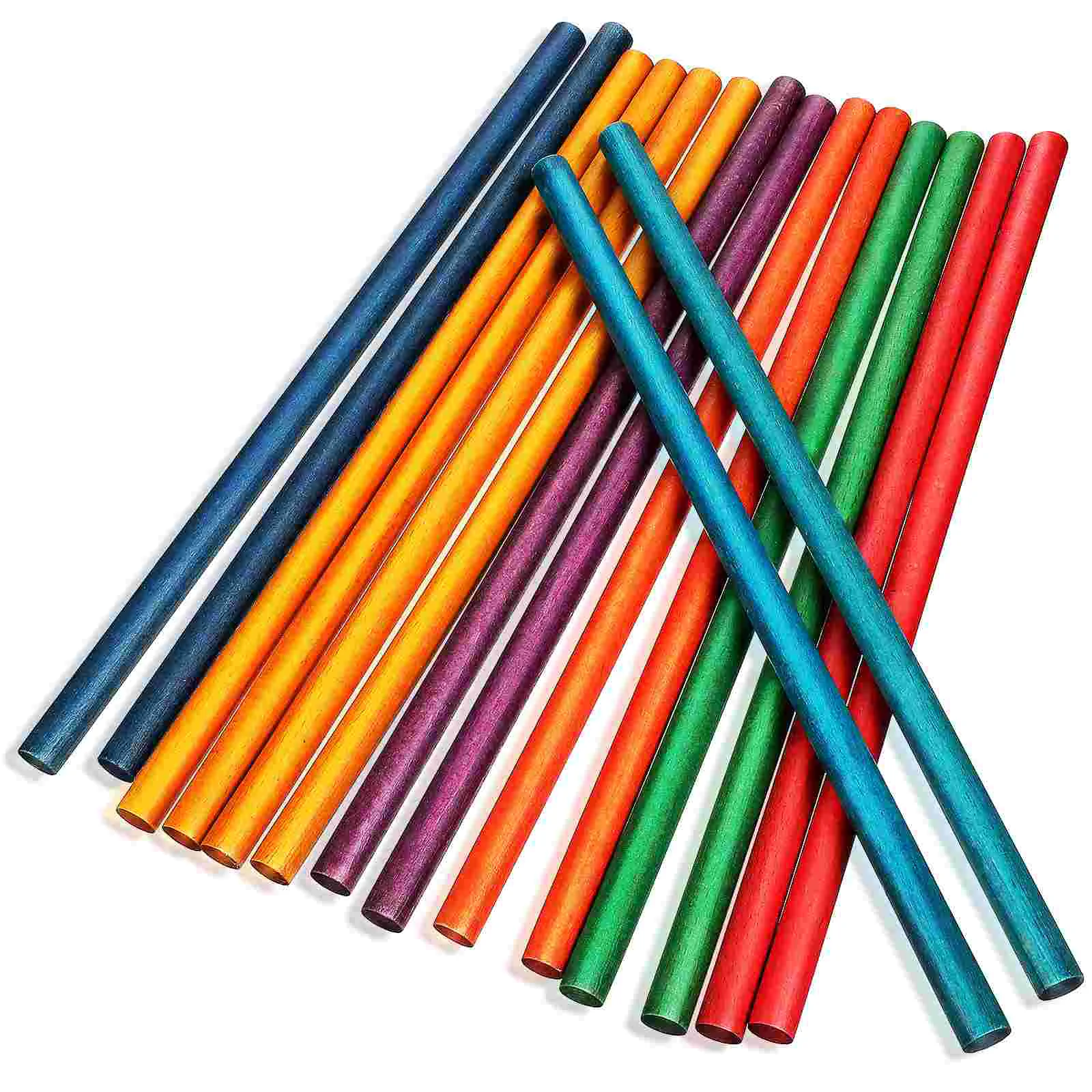 

16 Pcs Round Stick Musical Toys Educational Instruments Adult Rhythm Sticks Children’s for Kids