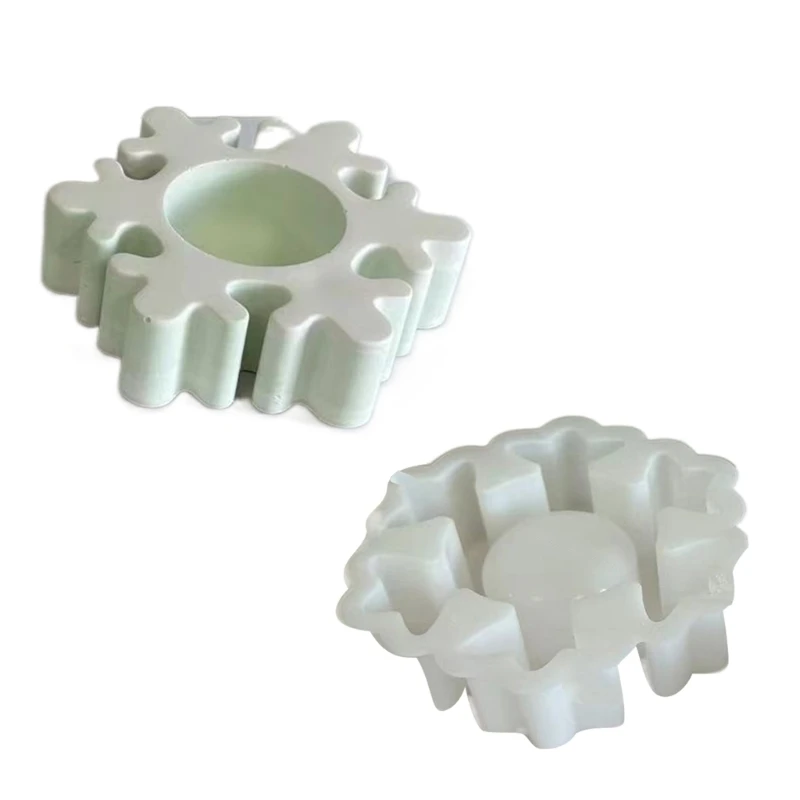 

Holder Silicone Casting Molds 3D Snowflake Shaped Moulds Home Decorations