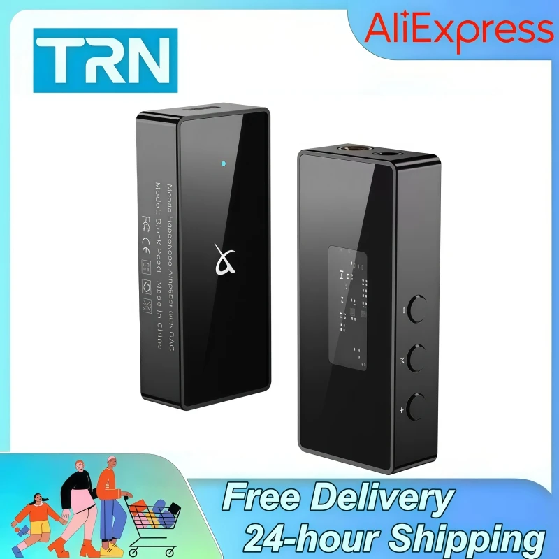Dac de som TRN Black Pearl Hi-Fi Portable Digital Audio Decoder