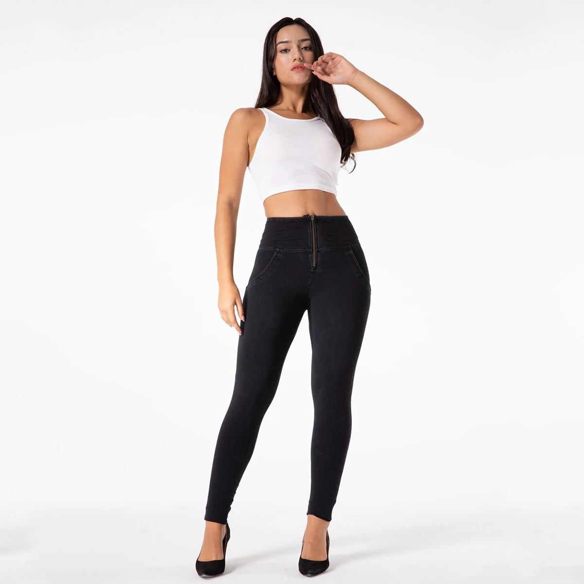 Women Sports and Leisure Jeans Fitness Pants Yoga Leggings Big Elastic Tights sports leggings sports pants yoga pants female tights