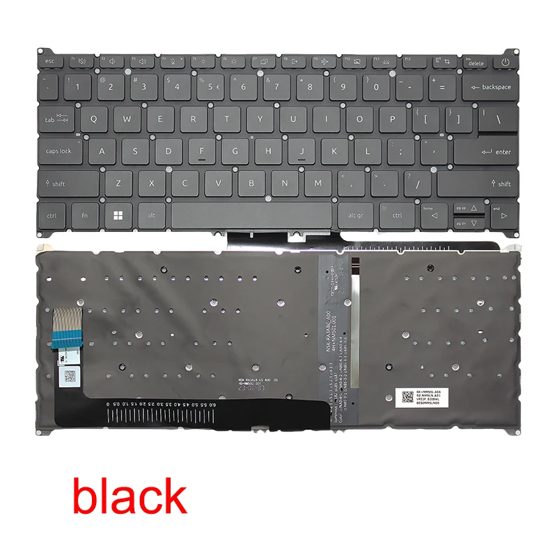 Laptop replacement keyboard for Spin SP314-55 SP314-55N SP514-51N with backlight