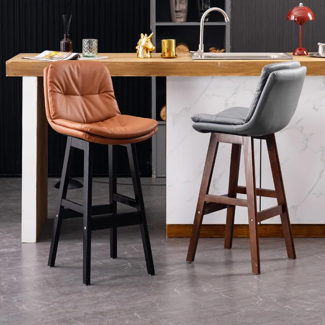 Solid Wood Bar Chair: The Perfect Addition to Your Modern Minimalist Home