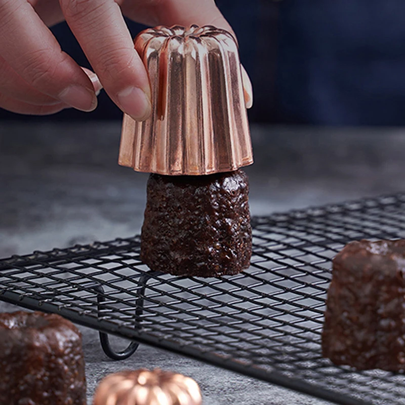 Mini Cannele Mold Cupcake Pan Muffin Tray Cake Mold Non-stick DIY Cake Muffin Baking Tool Pastry Decorating Tool Baking Pan pastry tools