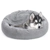 Round Pet Bed For Dog Cat Puppy House Warm Mat Winter Blankets Anti-Stress Orthopedic Fluffy Cat Dog Bed, Suitable For Winter 2
