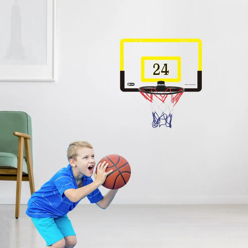 Description Picture 4 of itemKids Mini Basket Ball Board Toy Set Children Hanging Basketball Hoop Indoor Door Wall Mounted Shot Sport Trainer Toy Boy Gift