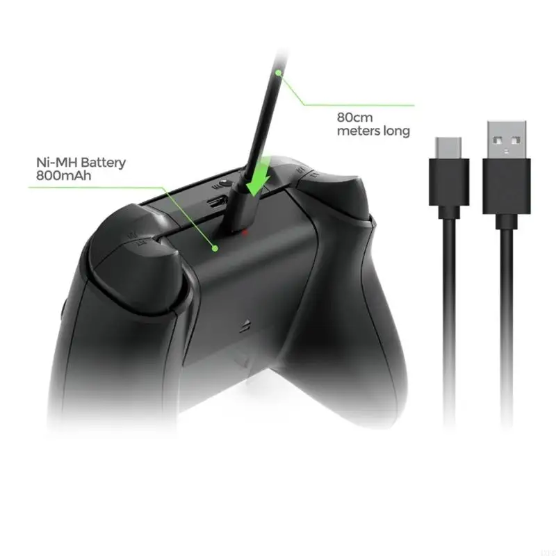 Rechargeable Battery Pack with Charging Cable