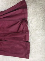 Women's patchwork dress with two-color waistband, plus size, autumn and winter, large size, double-color belt, A-line dress, can - Image 6