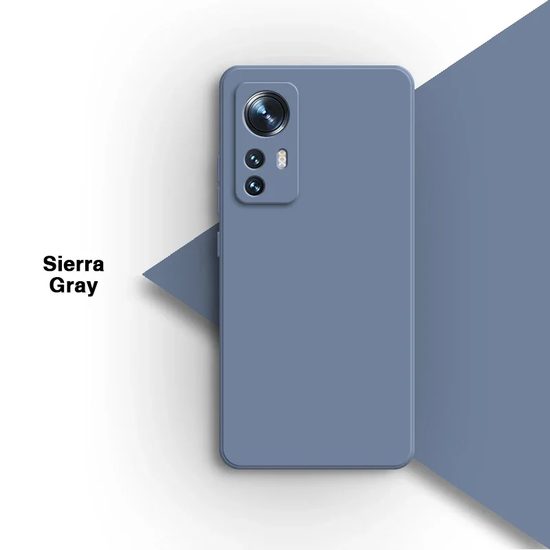 Sleek Solid Square Liquid Silicone Phone Case