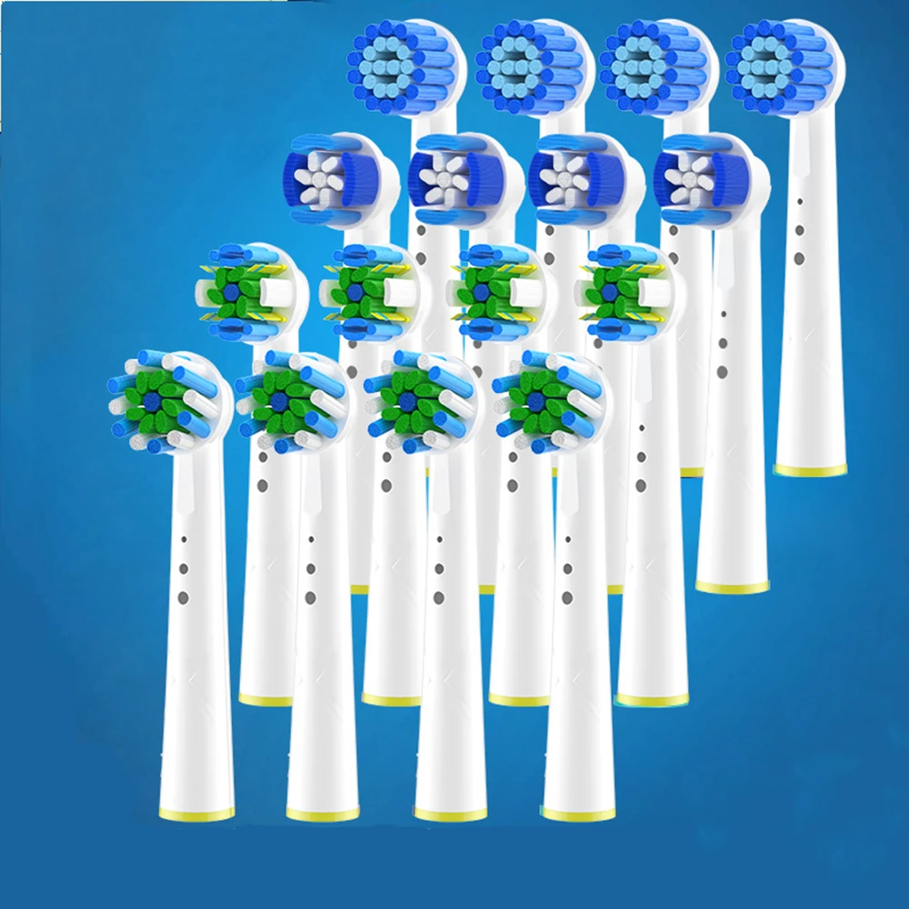Toothbrush Heads 4Pcs Replacement Nozzles Oral b Electric Advance Power Pro Health 3D Excel Vitality Interclean Triumph
