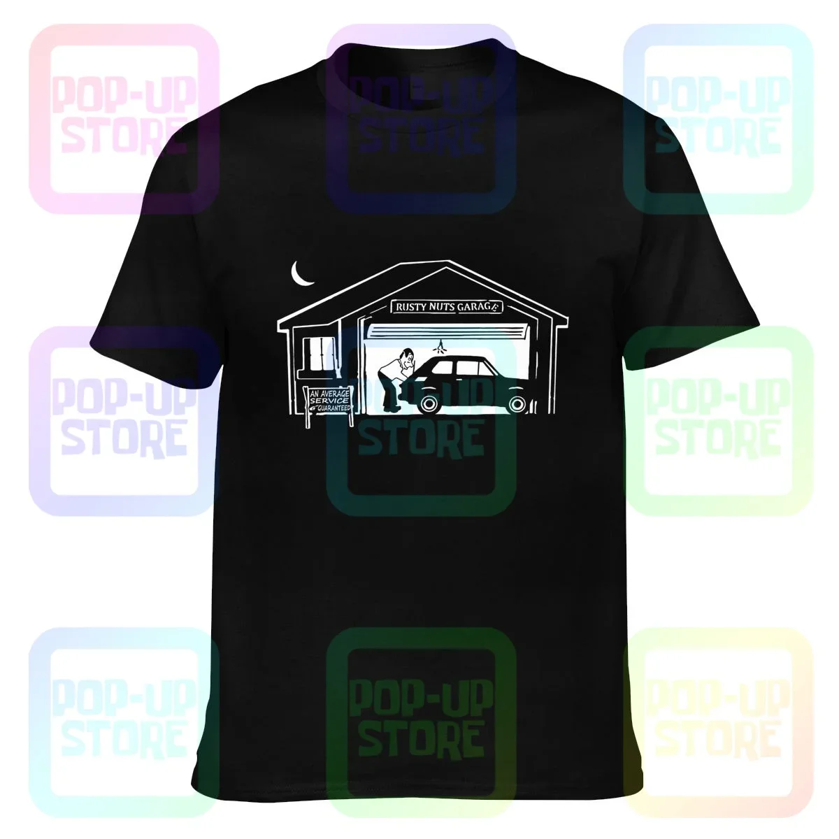 Arrugginito Nuts Garage Services Fiat 126 T-Shirt Tee Shirt Regalo Trendy Hipster Streetwear