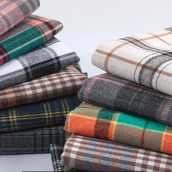 British Plaid Cotton Fabric 1
