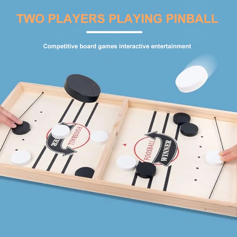 Wooden Billiard Board Game Foosball Winner Games Table Hockey Game Catapult Chess Parent-child Interactive Fun Competitive Toy