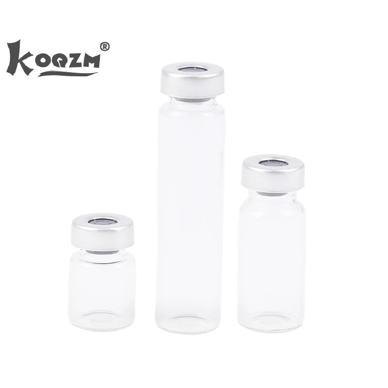 10 Pack 5/10/20ml Sealed Sample Vials Transparent Glass Vials Self Healing Injection Port glass bottles