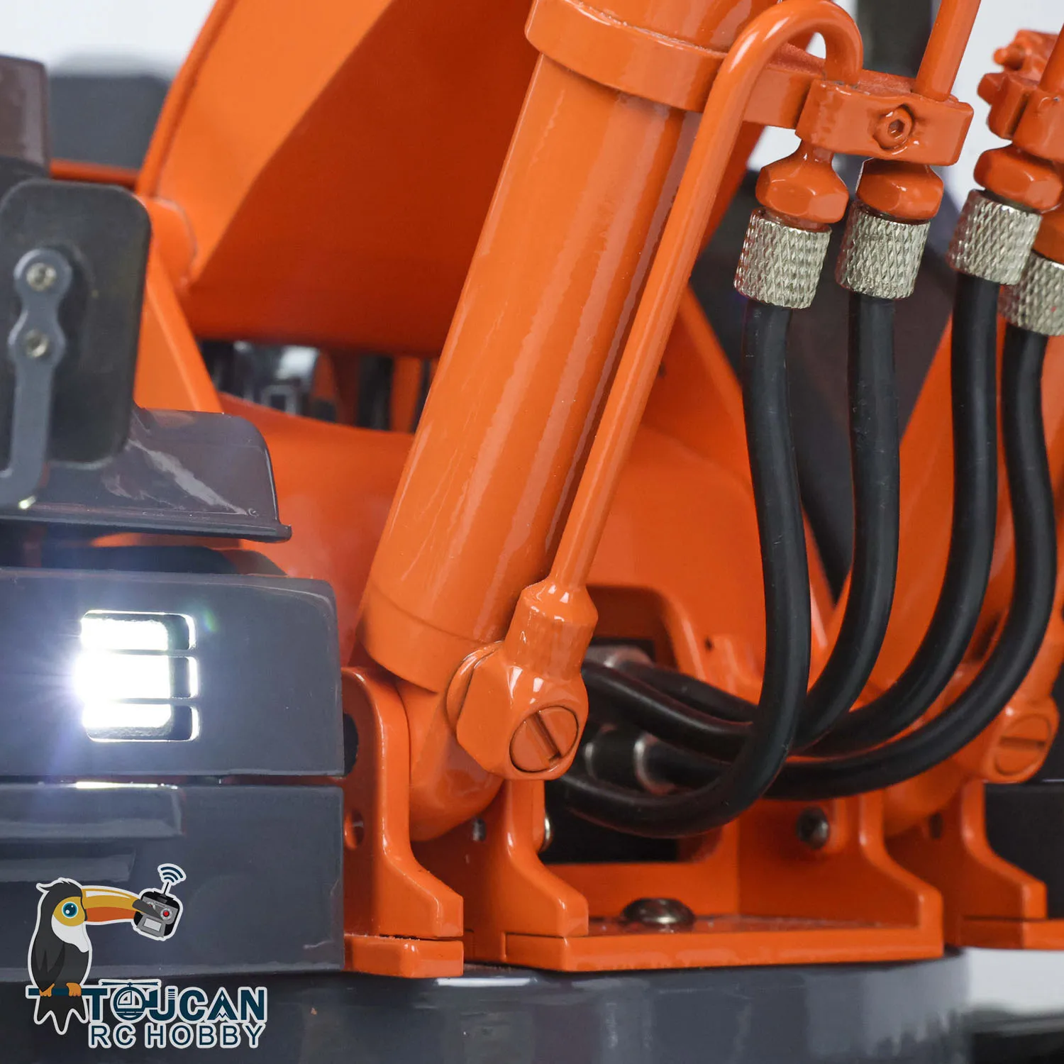 DIM H2 ZX210 RC Hydraulic Excavator 1/12 Radio Control Metal Digger Machine Construction Truck Light System Model Toys TH21560 5