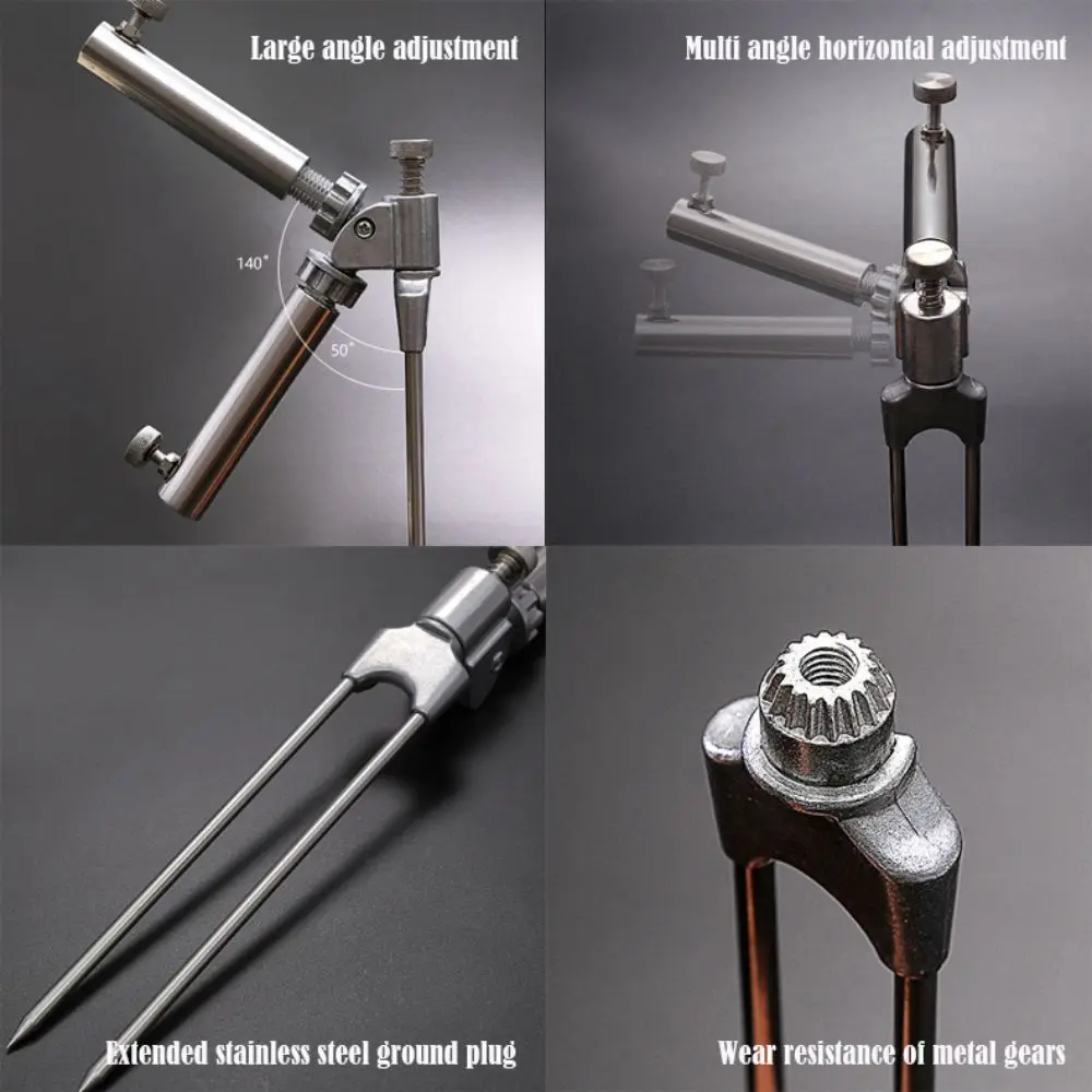 High Quality Universal Fishing Bankstick Stainless Steel Extending Rod Bracket Adjustable Tackle Accessories